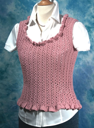 Ruffly Lace Vest