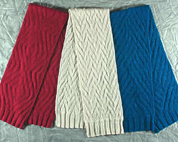 Three Ripple Scarves